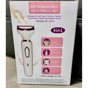 Womens Grooming Kit,
Rechargeable USB 5V 3W Shaver 4 in 1‎ RF-3028 KIT, New